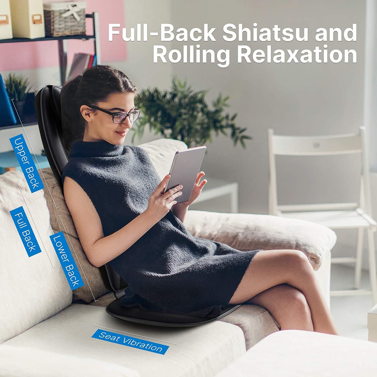 Rückenmassagegerät S-Form Shiatsu-Massageauflage Back Massager Renpho DE