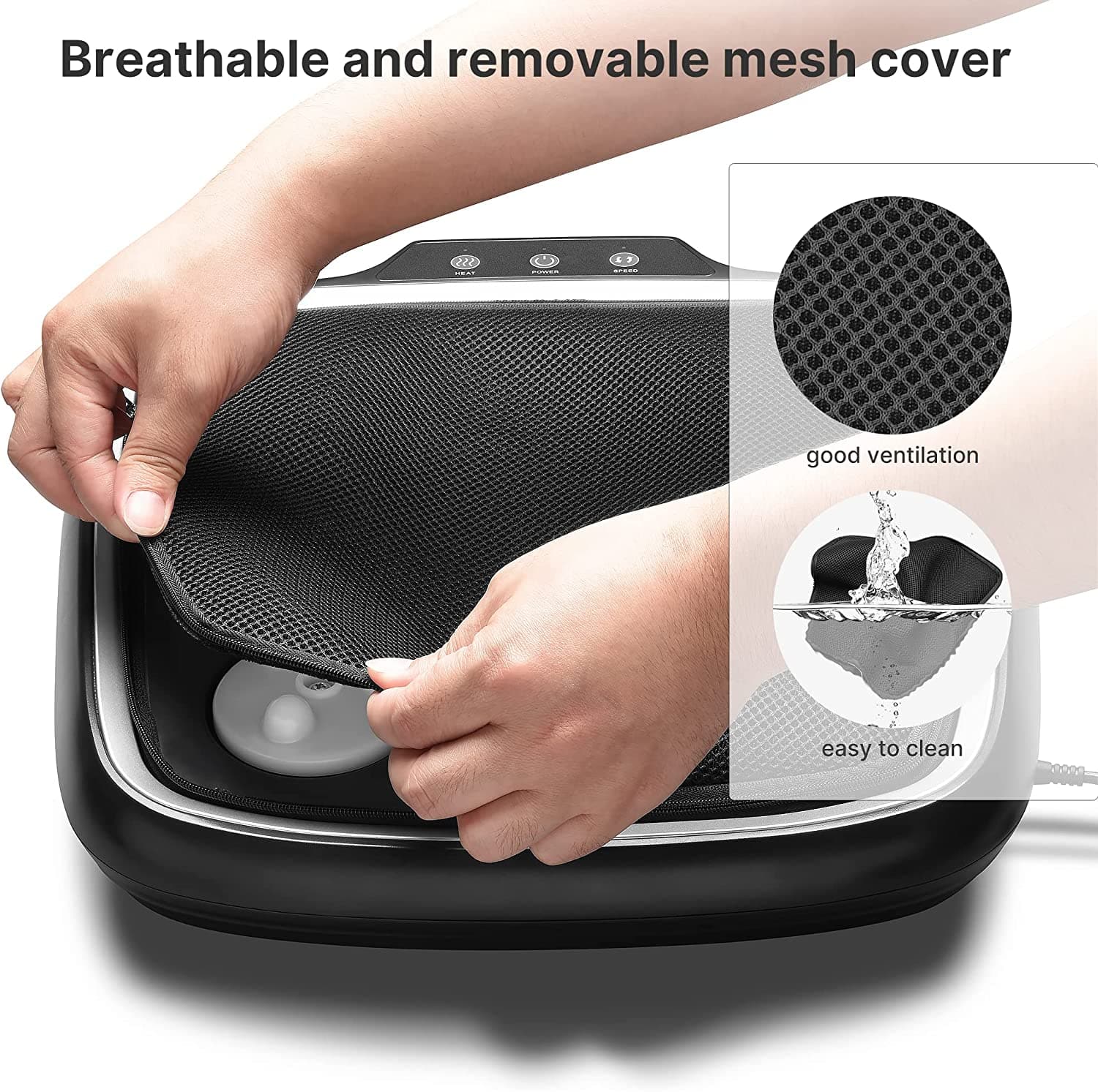 Shiatsu Elektrisches Fußmassagegerät mit Wärme Foot Massager Renpho DE
